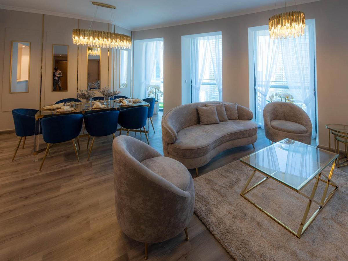Apartamento First Class 3Br With Full Dubai Skyline & Sea View Exterior foto