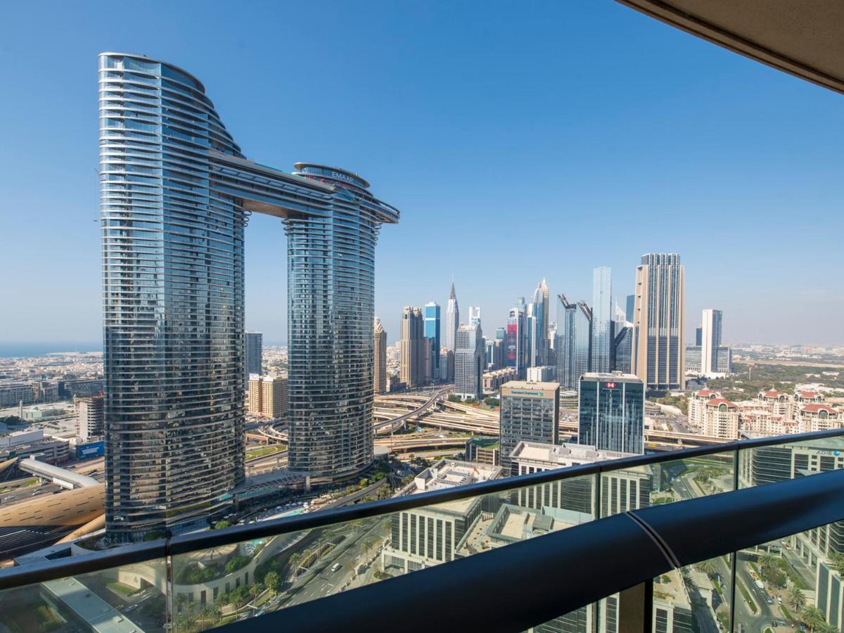 Apartamento First Class 3Br With Full Dubai Skyline & Sea View Exterior foto