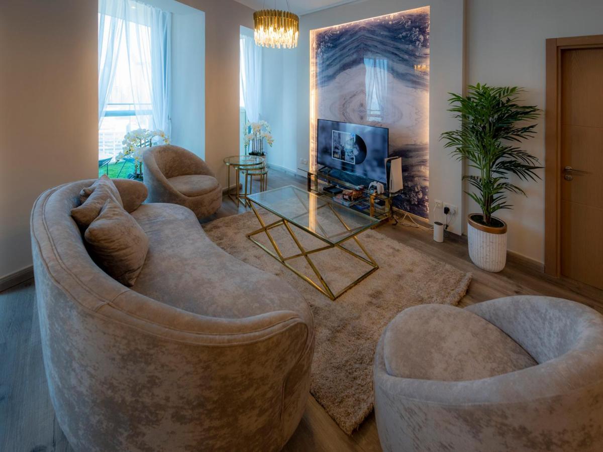 Apartamento First Class 3Br With Full Dubai Skyline & Sea View Exterior foto