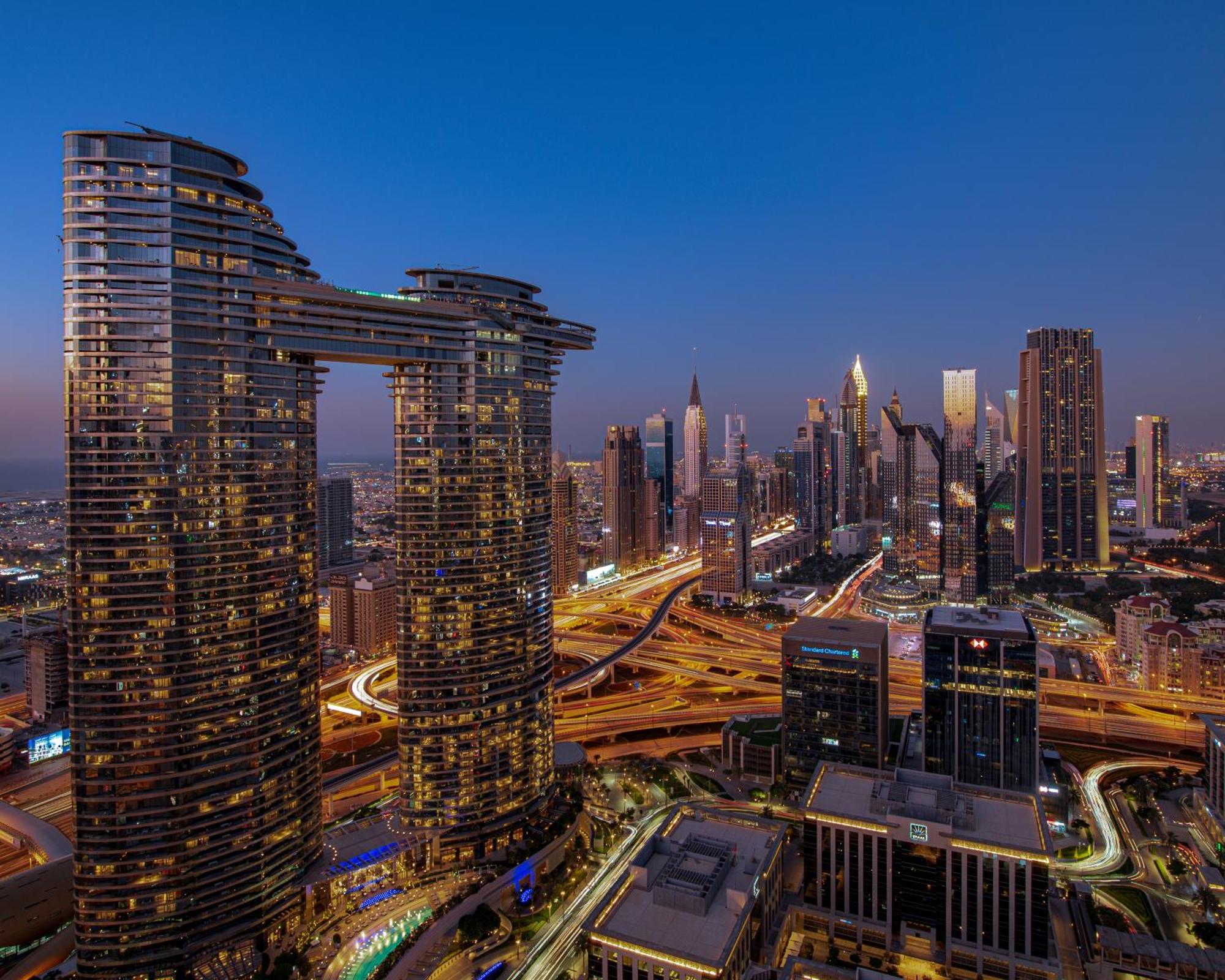 Apartamento First Class 3Br With Full Dubai Skyline & Sea View Exterior foto